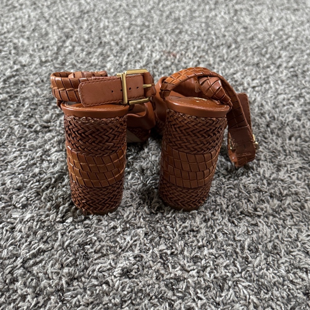 Vince Camuto Tan Braided Heels - Picture 3 of 6
